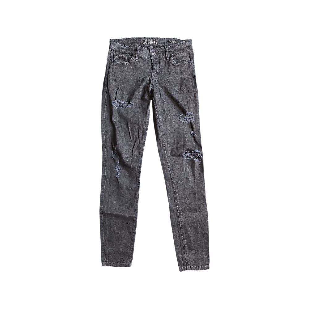 Guess Black Distressed Skinny Jeans